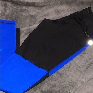 Champion blue and black leggings